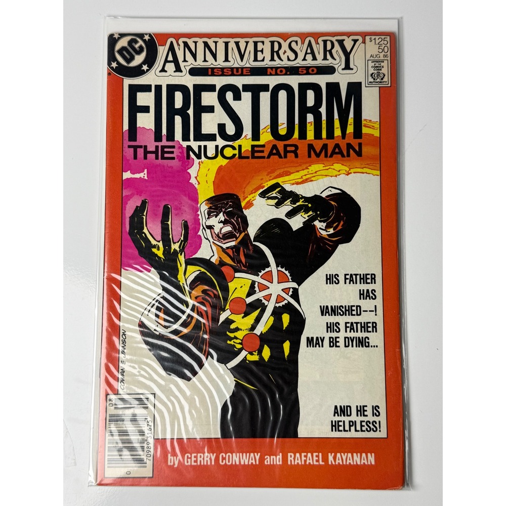 Firestorm The Nuclear Man 50 Anniversary Issue DC Comics Aug 1986 Copper Age